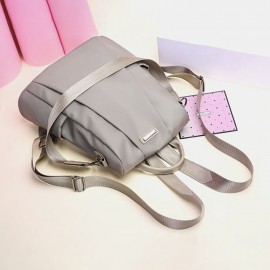 Women Casual Anti-theft Shoulder Bag Solid Backpack