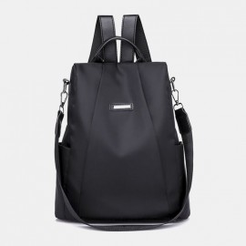 Women Casual Anti-theft Shoulder Bag Solid Backpack