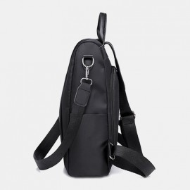 Women Casual Anti-theft Shoulder Bag Solid Backpack