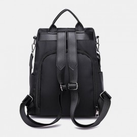 Women Casual Anti-theft Shoulder Bag Solid Backpack