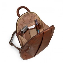 Women Casual PU Faux Leather Zipper Multi-carry Backpack