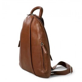 Women Casual PU Faux Leather Zipper Multi-carry Backpack