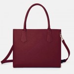 Women Casual Shopping Multifunction Handbag Solid Shoulder Bag