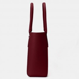 Women Casual Shopping Multifunction Handbag Solid Shoulder Bag