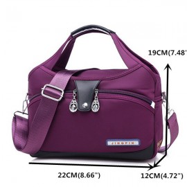 Women Casual Solid Color Shoulder Bag Large Capacity Ofxord Messenger Bag