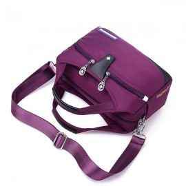 Women Casual Solid Color Shoulder Bag Large Capacity Ofxord Messenger Bag