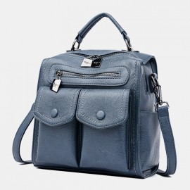 Women Casual Solid Crossbody Bag Backpack
