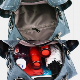 Women Casual Solid Crossbody Bag Backpack