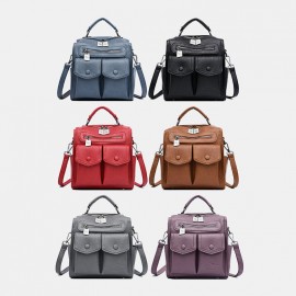 Women Casual Solid Crossbody Bag Backpack