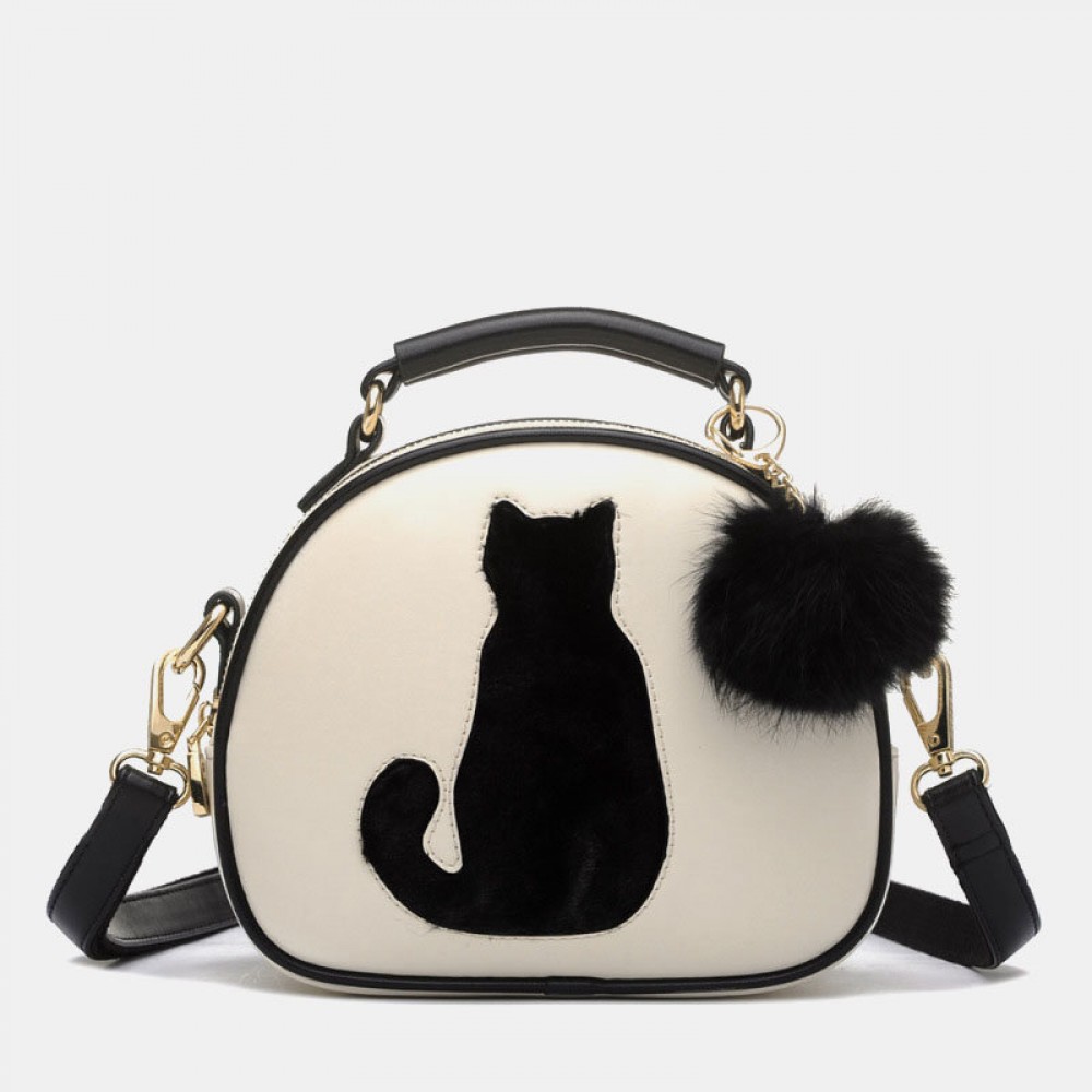 Women Cat Pattern Handbag Crossbody Bag