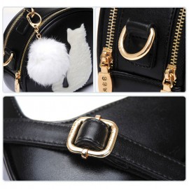 Women Cat Pattern Handbag Crossbody Bag