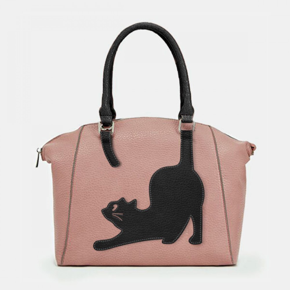 Women Cat Pattern Handbag Crossbody Bag
