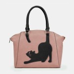 Women Cat Pattern Handbag Crossbody Bag
