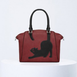 Women Cat Pattern Handbag Crossbody Bag