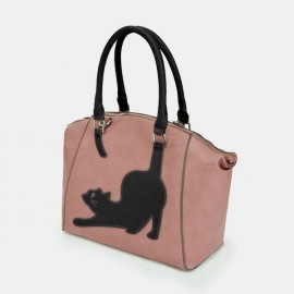 Women Cat Pattern Handbag Crossbody Bag