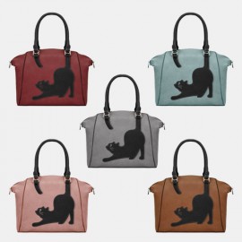 Women Cat Pattern Handbag Crossbody Bag
