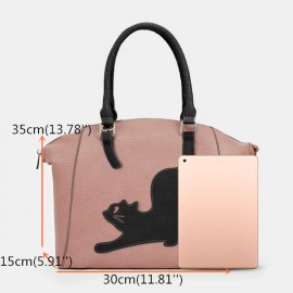 Women Cat Pattern Handbag Crossbody Bag