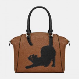 Women Cat Pattern Handbag Crossbody Bag