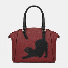 Women Cat Pattern Handbag Crossbody Bag