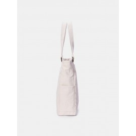 Women Cat Pattern Mask Casual Canvas Shoulder Bag