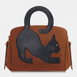 Women Cat Pattern Tote Bag Crossbody Bag