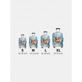 Women Cat Print Luggage Case Wear-resistant Travel Luggage Protective Cover