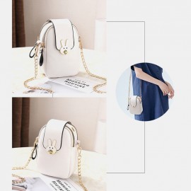 Women Chains Hardware Crossbody Bag Phone Bag