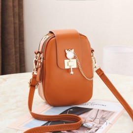 Women Chains Hardware Crossbody Bag Phone Bag