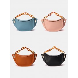 Women Chains PU Leather Crossbody Bag Shoulder Bag Handbag Satchel Bag