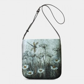 Women Colorful DIY Flower Lamb Hair Bag Crossbody Bag