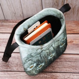 Women Colorful DIY Flower Lamb Hair Bag Crossbody Bag