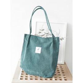 Women Corduroy Large Capacity Handbag Shoulder Bag Tote