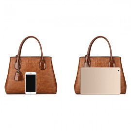 Women Crocodile High-End Vintage PU Leather Handbag