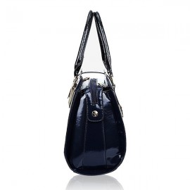 Women Crocodile Pattern Patent Elegant Handbag Casual Shoulder Bag
