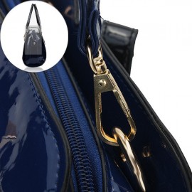 Women Crocodile Pattern Patent Elegant Handbag Casual Shoulder Bag