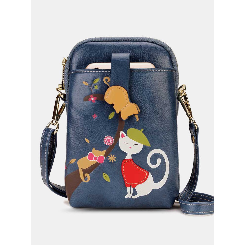 Women Crossbody Bag Cat Pattern Handbag