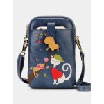 Women Crossbody Bag Cat Pattern Handbag