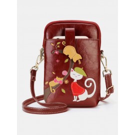 Women Crossbody Bag Cat Pattern Handbag