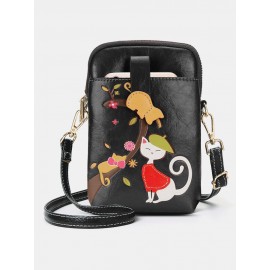 Women Crossbody Bag Cat Pattern Handbag