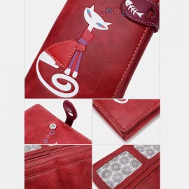 Women Crossbody Bag Cat Pattern Handbag Wallet