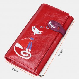 Women Crossbody Bag Cat Pattern Handbag Wallet