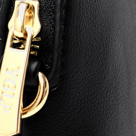 Women Crossbody Bags Medium Dome PU Leather Shoulder Purses Lightweight Handbags with Multi Pockets
