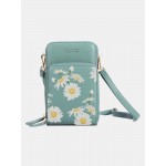 Women Daisy Clutch Bag Card Bag Phone Bag Crossbody Bag