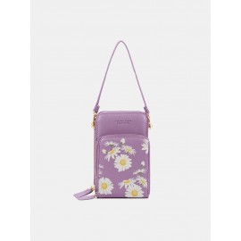 Women Daisy Clutch Bag Card Bag Phone Bag Crossbody Bag