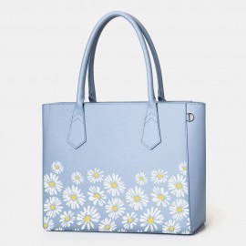 Women Daisy Multifunction Multi-pocket 13.3 Inch Laptop Key Handbag Shoulder Bag