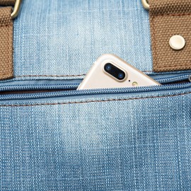 Women Denim Travel Large Capacity Handbag Casual Crossbody Bag