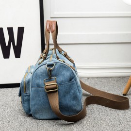 Women Denim Travel Large Capacity Handbag Casual Crossbody Bag