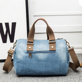 Women Denim Travel Large Capacity Handbag Casual Crossbody Bag