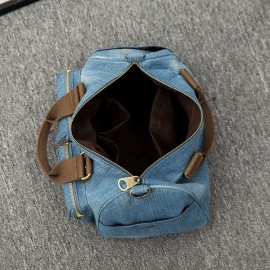Women Denim Travel Large Capacity Handbag Casual Crossbody Bag