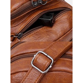 Women Earphone Hole Anti-theft Crossbody Bag Shoulder Bag